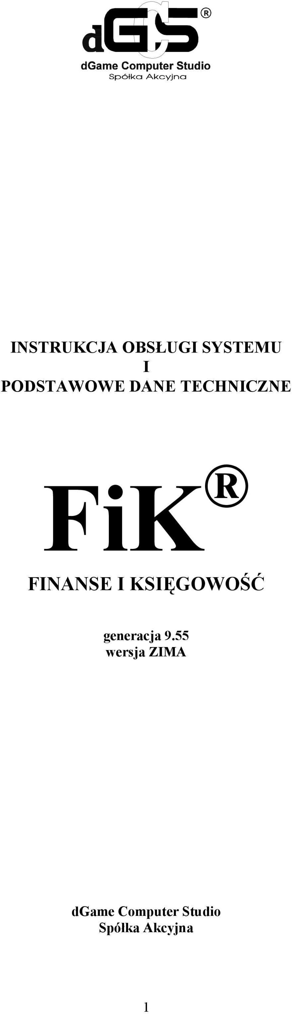 FINANSE I KSIĘGOWOŚĆ generacja 9.