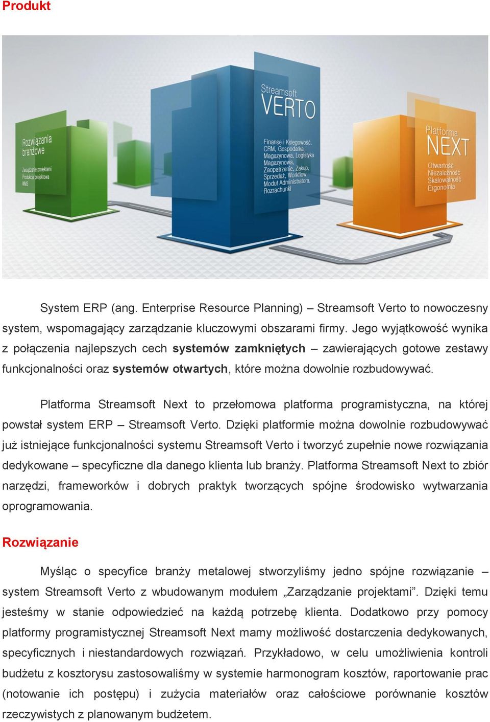 Platforma Streamsoft Next to przełomowa platforma programistyczna, na której powstał system ERP Streamsoft Verto.
