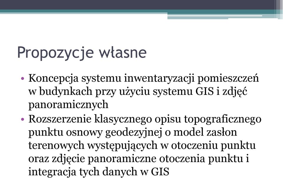 topograficznego punktu osnowy geodezyjnej o model zasłon terenowych występujących