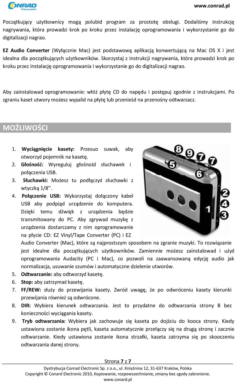 EZ Audio Converter (Wyłącznie Mac) jest podstawową aplikacją konwertującą na Mac OS X i jest idealna dla początkujących użytkowników.