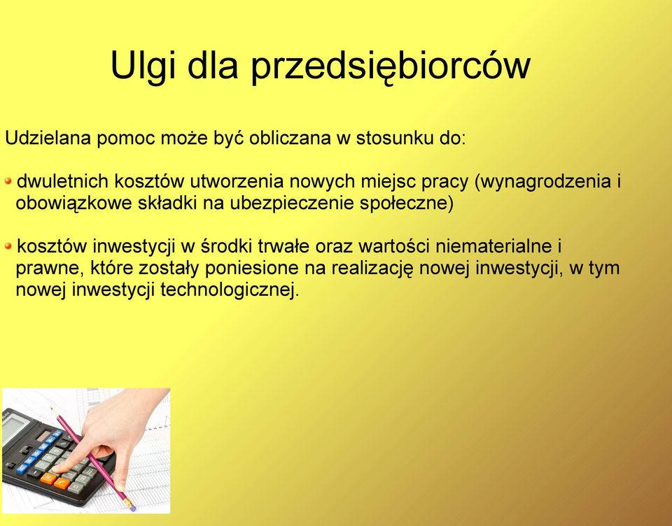 ubezpieczenie społeczne) kosztów inwestycji w środki trwałe oraz wartości niematerialne i