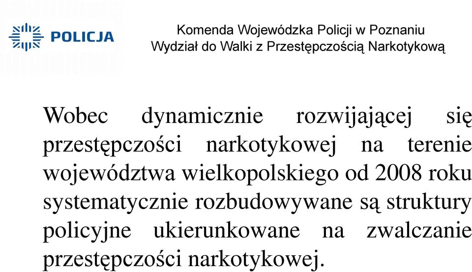 2008 roku systematycznie rozbudowywane są struktury