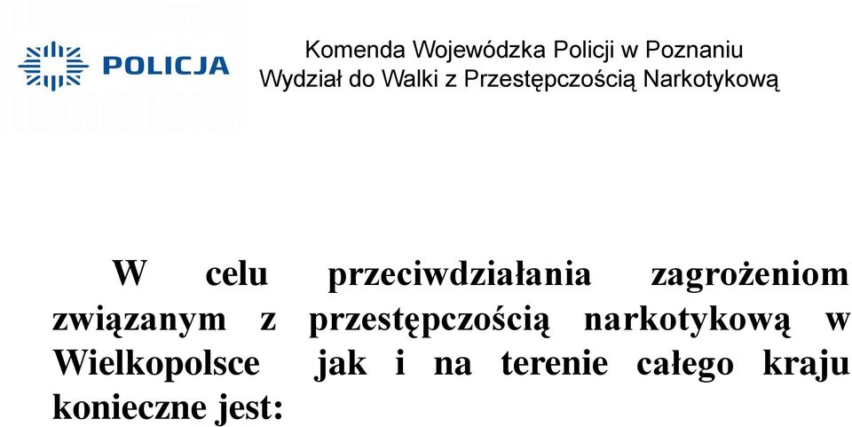 przestępczością narkotykową w