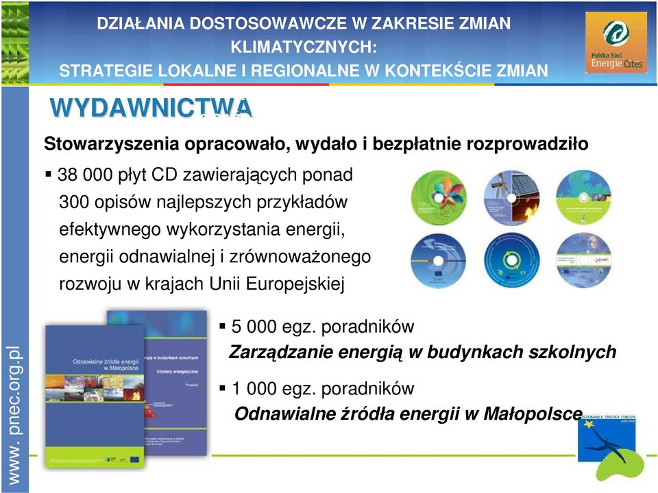 energii odnawialnej i zrównowaŝonego rozwoju w krajach Unii Europejskiej 5 000 egz.