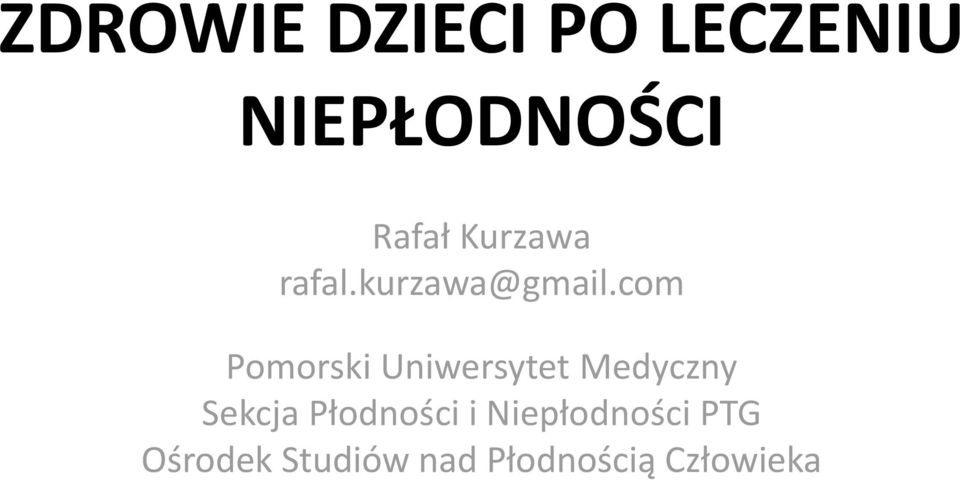 com Pomorski Uniwersytet Medyczny Sekcja