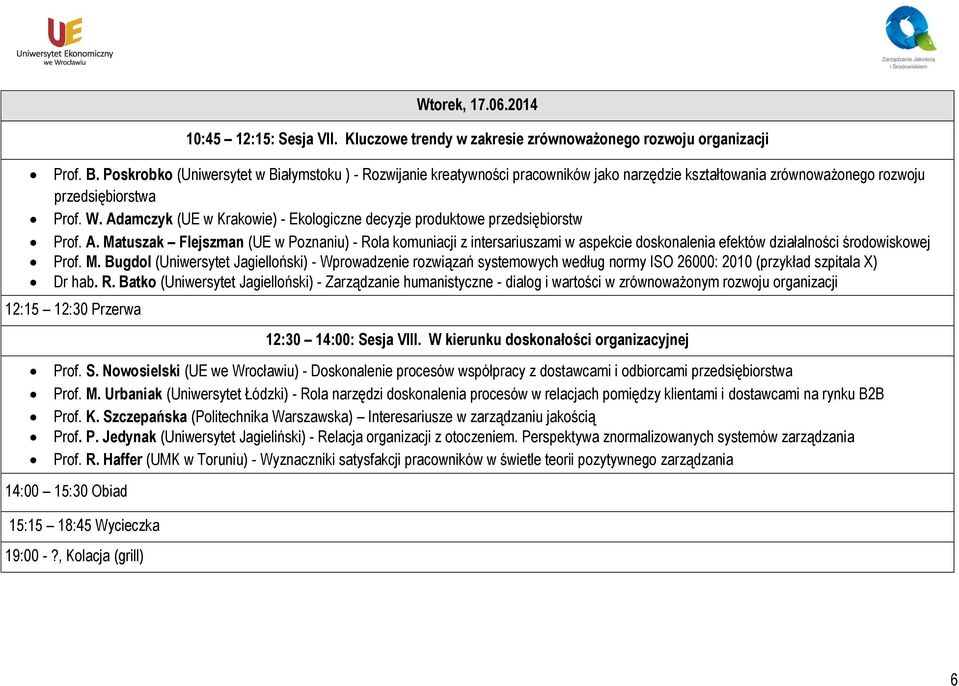 Adamczyk (UE w Krakowie) - Ekologiczne decyzje produktowe przedsiębiorstw Prof. A.