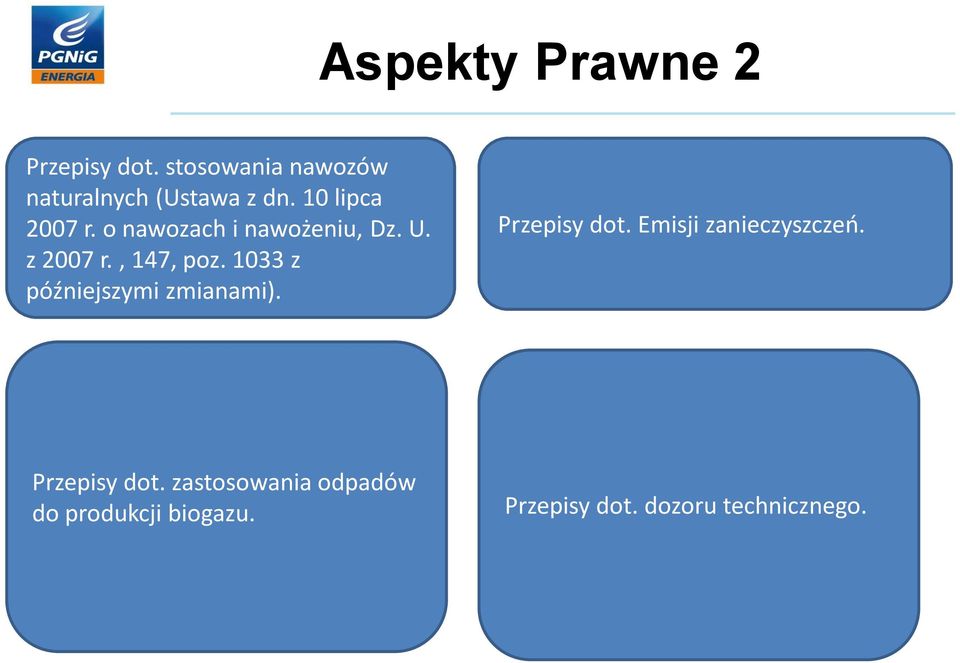 1033 z późiejszymi zmiaami). Przepisy dot. Emisji zaieczyszczeo.