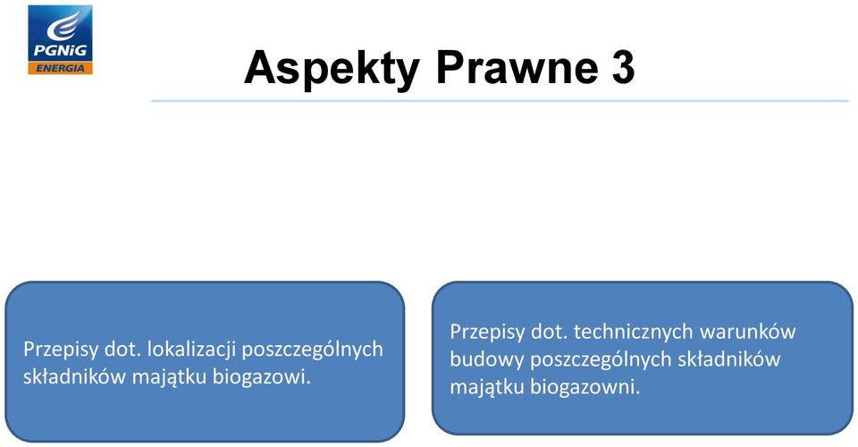 majątku biogazowi. Przepisy dot.