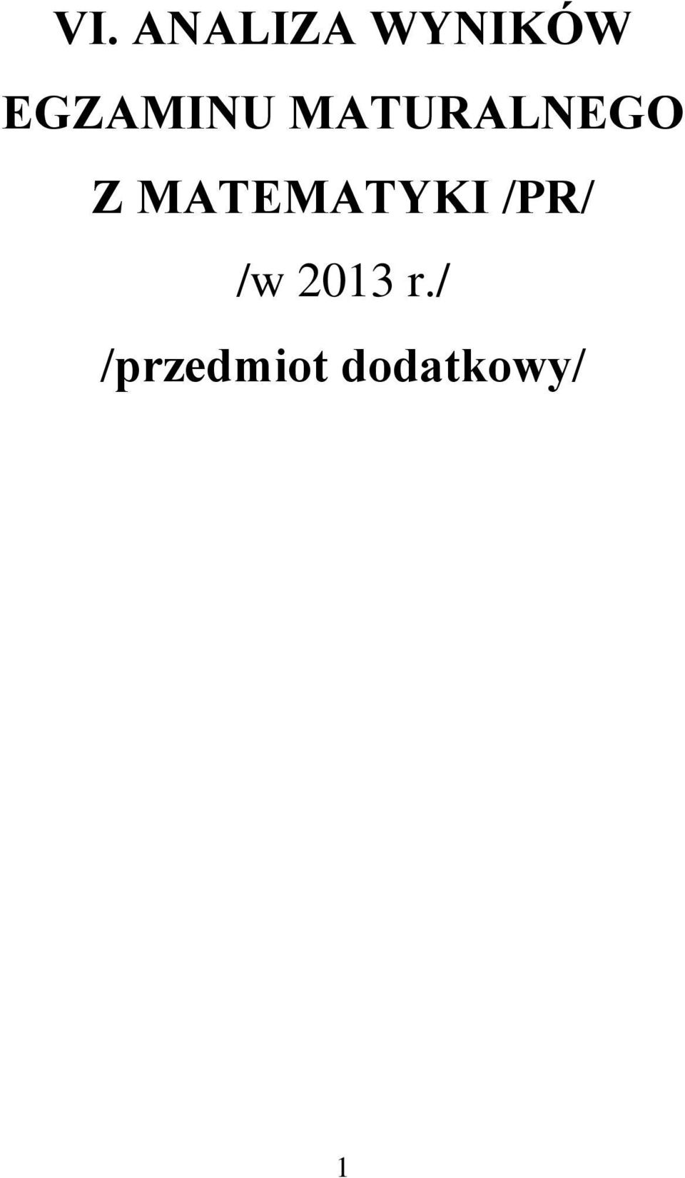 MATEMATYKI /PR/ /w 2013