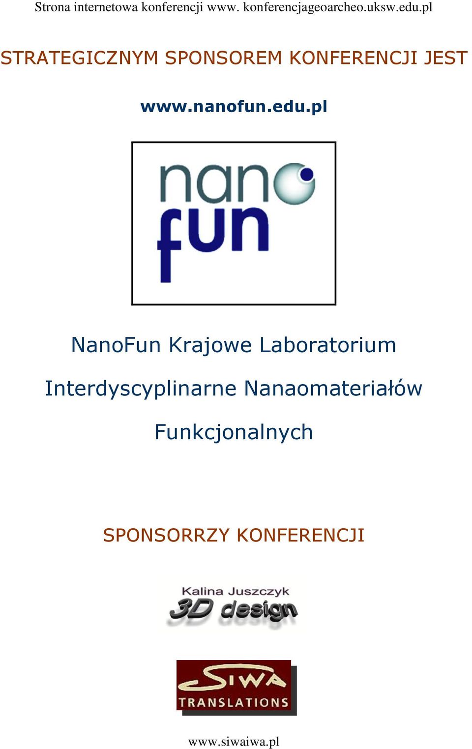 pl NanoFun Krajowe Laboratorium