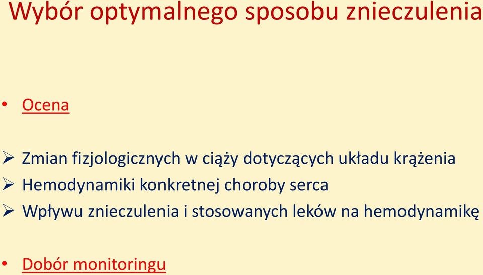 Hemodynamiki konkretnej choroby serca Wpływu