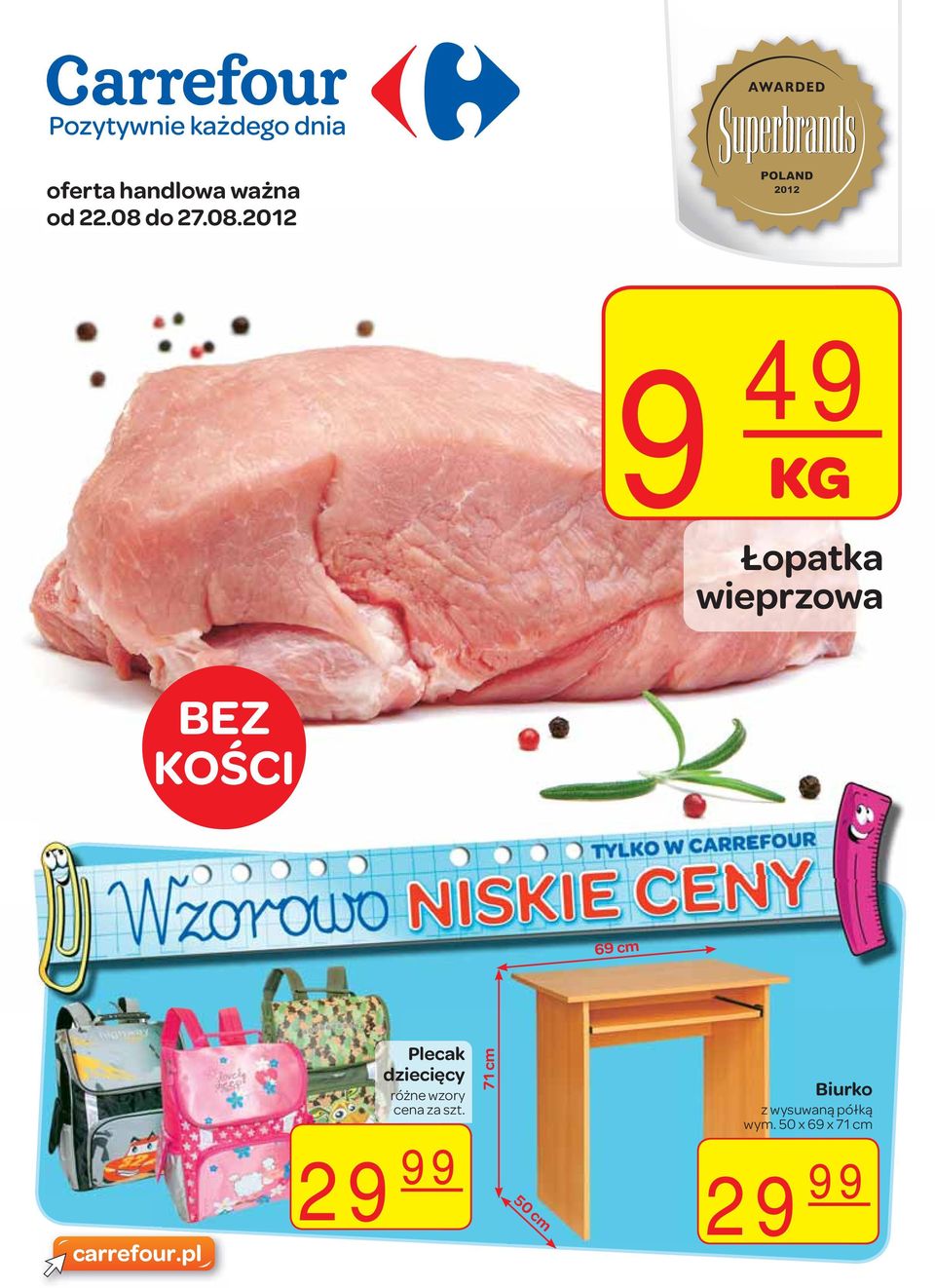 2012 9 49 KG Łopatka wieprzowa BEZ KOŚCI 69