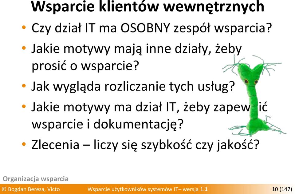 Jakie motywy ma dział IT, żeby zapewnić wsparcie i dokumentację?