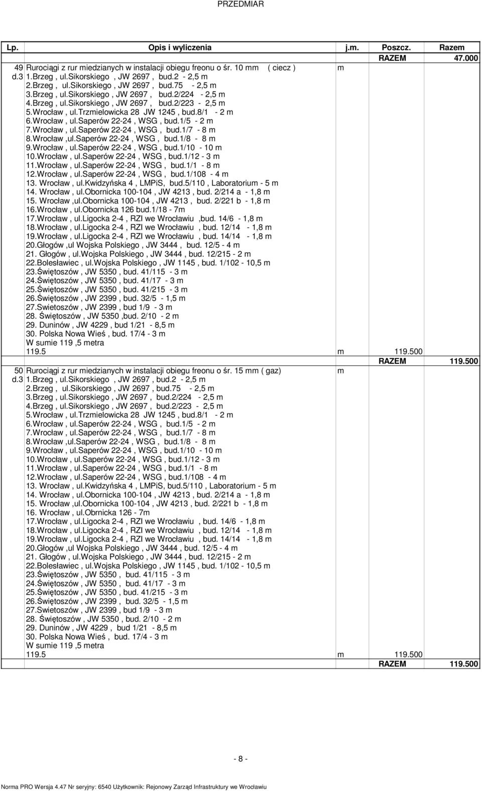 Saperów 22-24, WSG, bud.1/8-8 9.Wrocław, ul.saperów 22-24, WSG, bud.1/10-10 10.Wrocław, ul.saperów 22-24, WSG, bud.1/12-3 11.Wrocław, ul.saperów 22-24, WSG, bud.1/1-8 12.Wrocław, ul.saperów 22-24, WSG, bud.1/108-4 13.