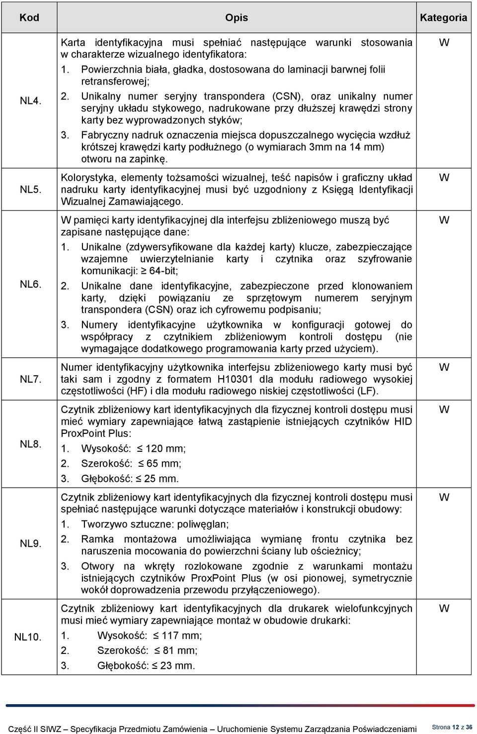 Unikalny numer seryjny transpondera (CSN), oraz unikalny numer seryjny układu stykowego, nadrukowane przy dłuższej krawędzi strony karty bez wyprowadzonych styków; 3.