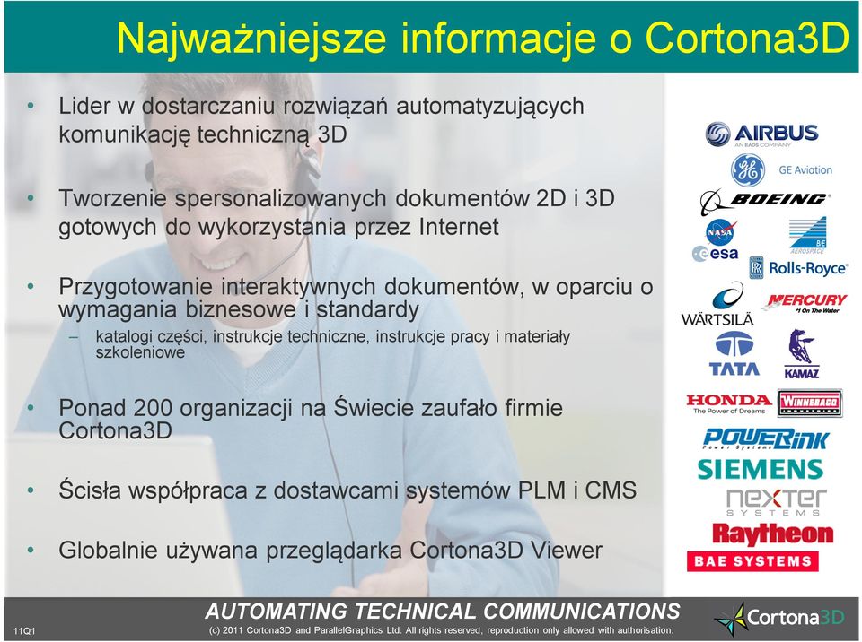 o wymagania biznesowe i standardy katalogi części, instrukcje techniczne, instrukcje pracy i materiały szkoleniowe Ponad 200