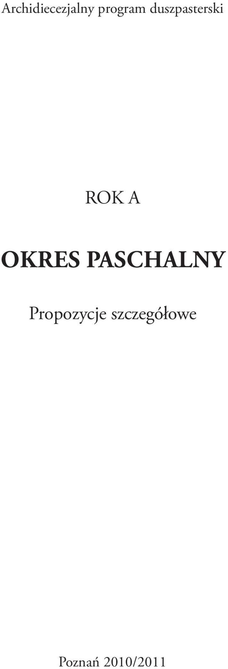 Paschalny Propozycje