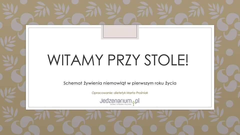 Schemat żywienia