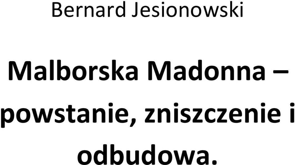 Malborska Madonna