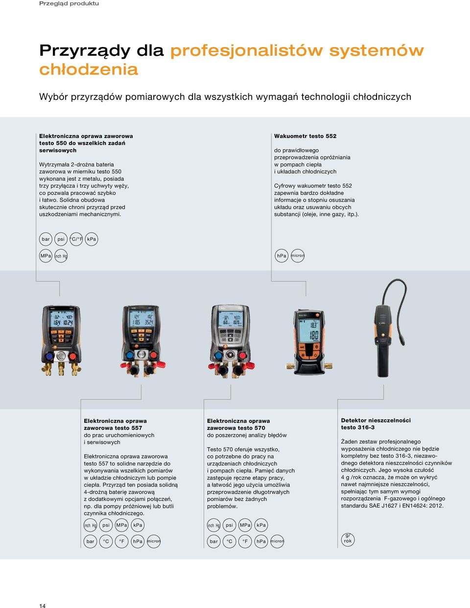 Solidna obudowa skutecznie chroni przyrząd przed uszkodzeniami mechanicznymi.