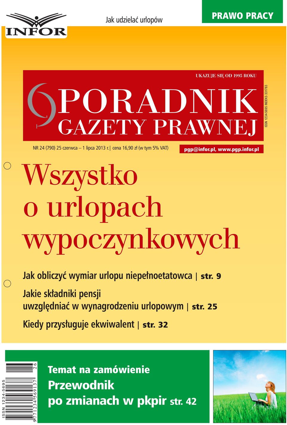 pl, www.pgp.infor.pl Wszystko o urlopach wypoczynkowych Jak obliczyć wymiar urlopu niepełnoetatowca str.