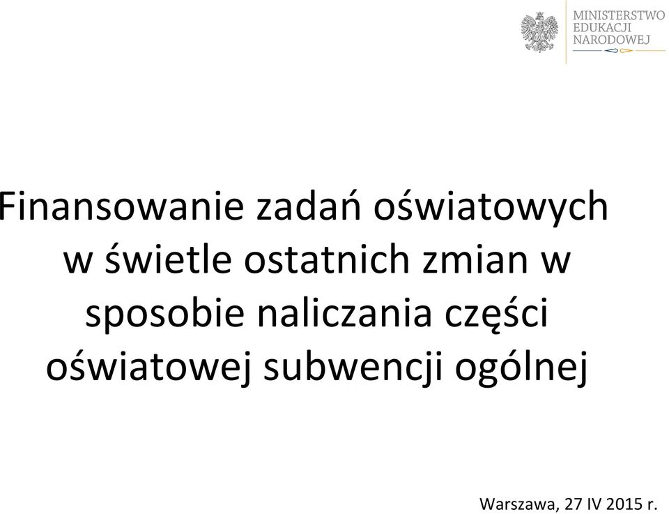 naliczania części oświatowej