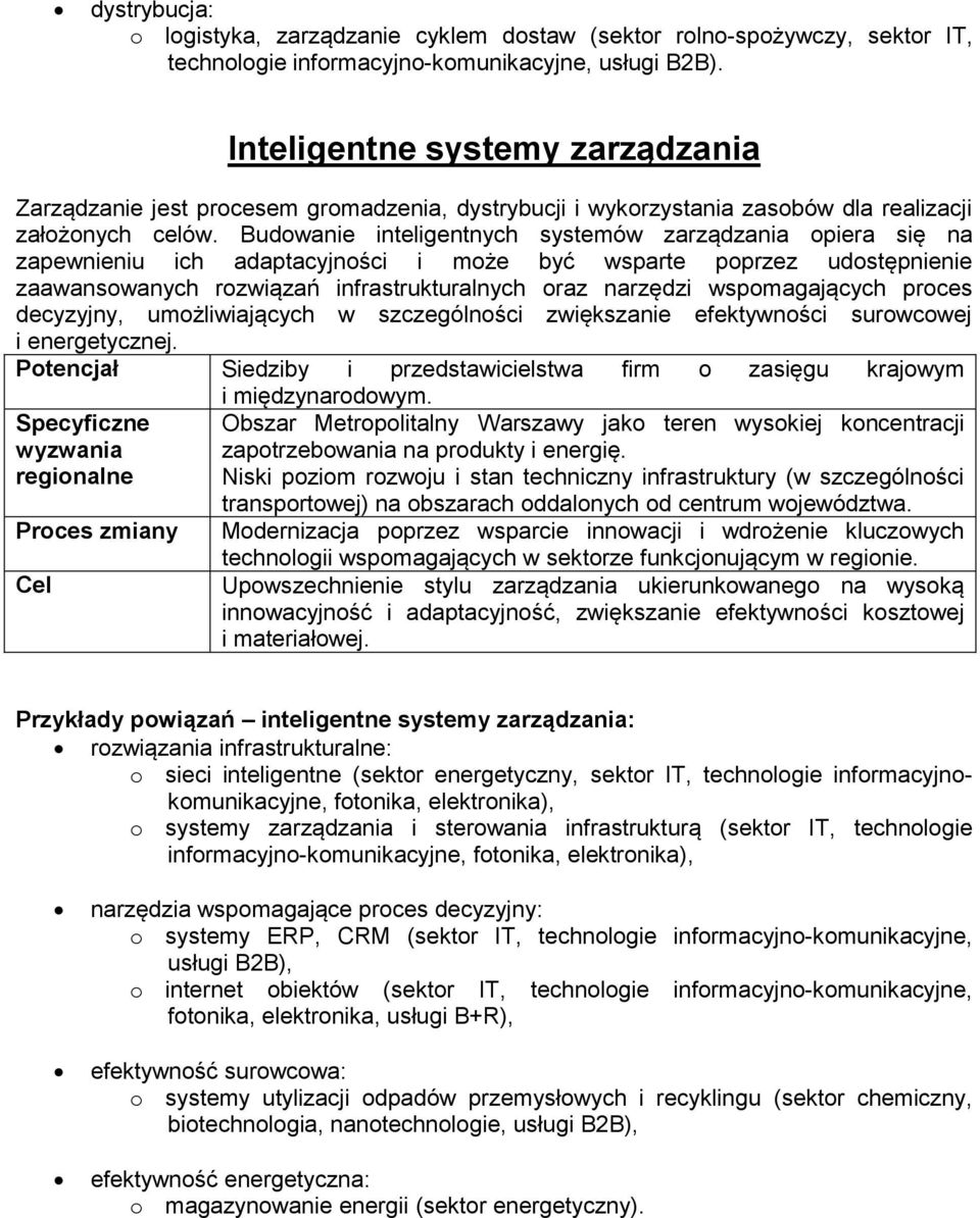 Budowanie inteligentnych systemów zarządzania opiera się na zapewnieniu ich adaptacyjności i może być wsparte poprzez udostępnienie zaawansowanych rozwiązań infrastrukturalnych oraz narzędzi