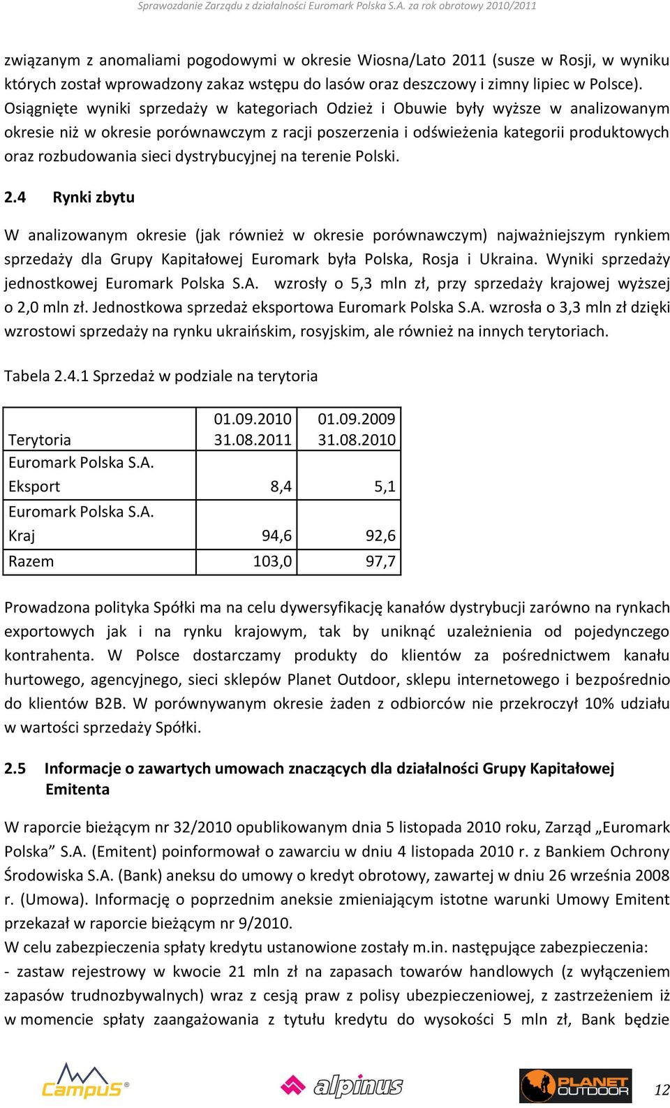 sieci dystrybucyjnej na terenie Polski. 2.