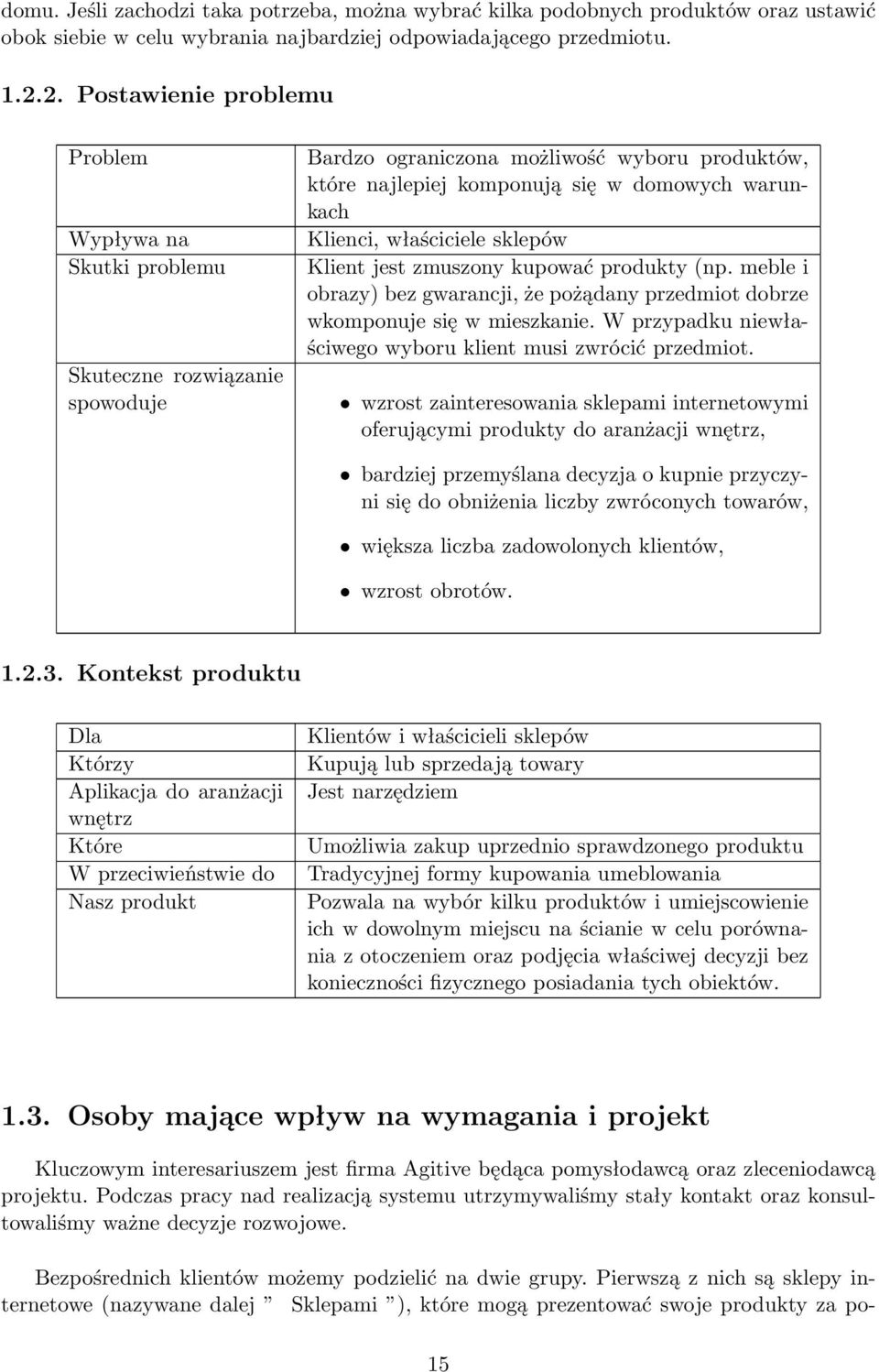 właściciele sklepów Klient jest zmuszony kupować produkty (np. meble i obrazy) bez gwarancji, że pożądany przedmiot dobrze wkomponuje się w mieszkanie.