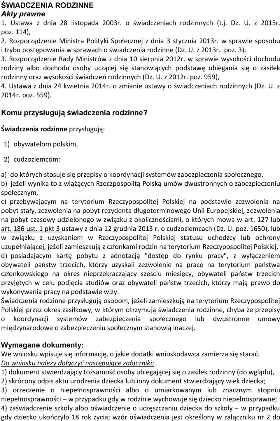 Rozporządzenie Rady Ministrów z dnia 10 sierpnia 2012r.