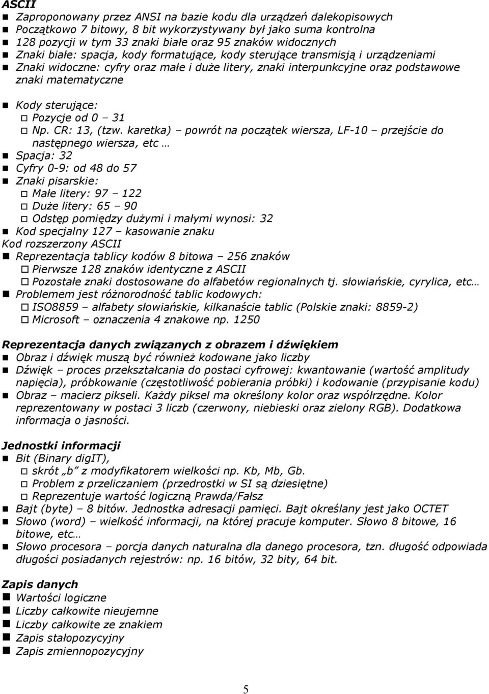 Pozycje od 0 31 Np. CR: 13, (tzw.