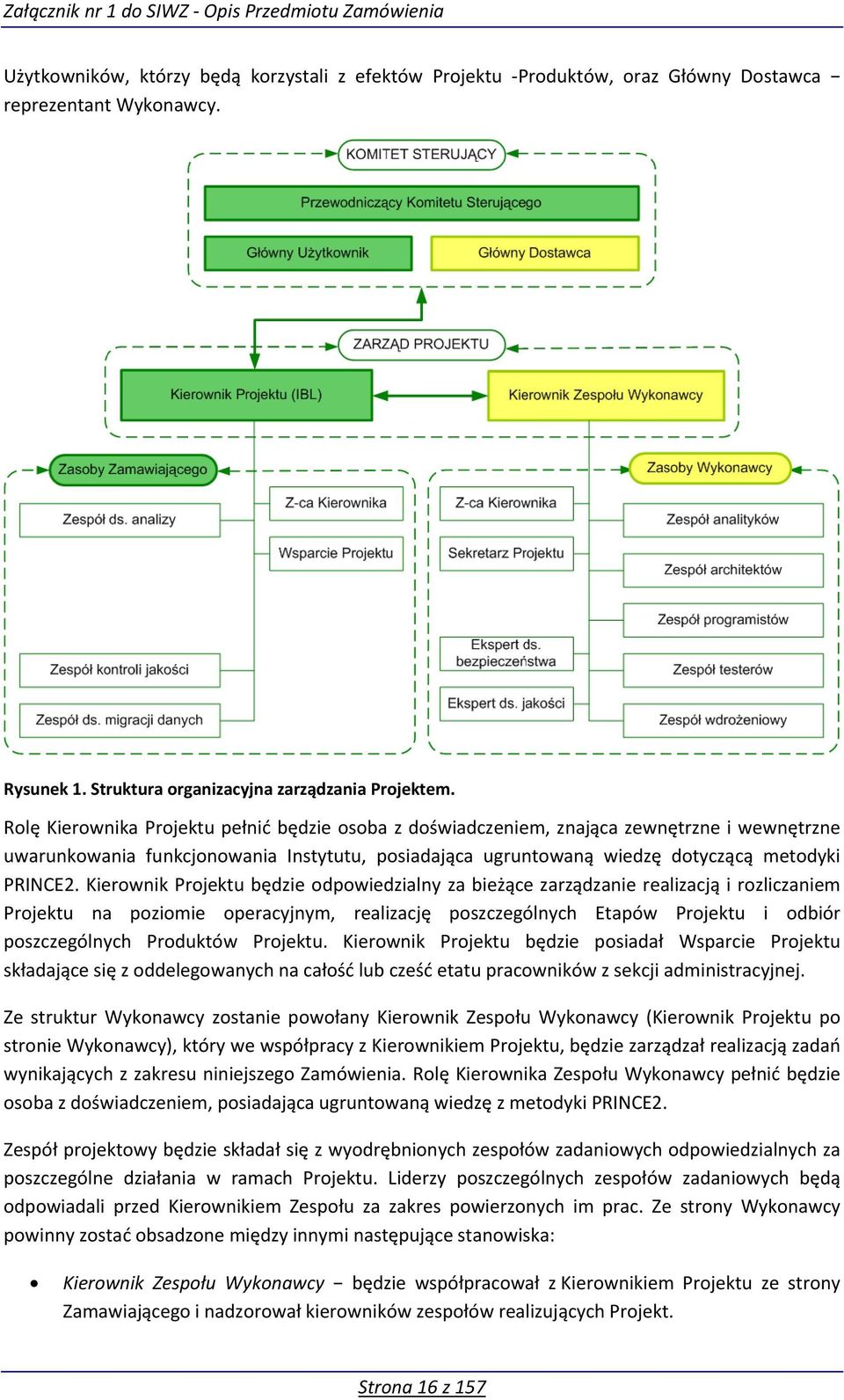 Kierownik Projektu będzie odpowiedzialny za bieżące zarządzanie realizacją i rozliczaniem Projektu na poziomie operacyjnym, realizację poszczególnych Etapów Projektu i odbiór poszczególnych Produktów