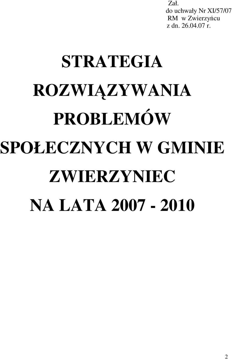 STRATEGIA ROZWIĄZYWANIA PROBLEMÓW