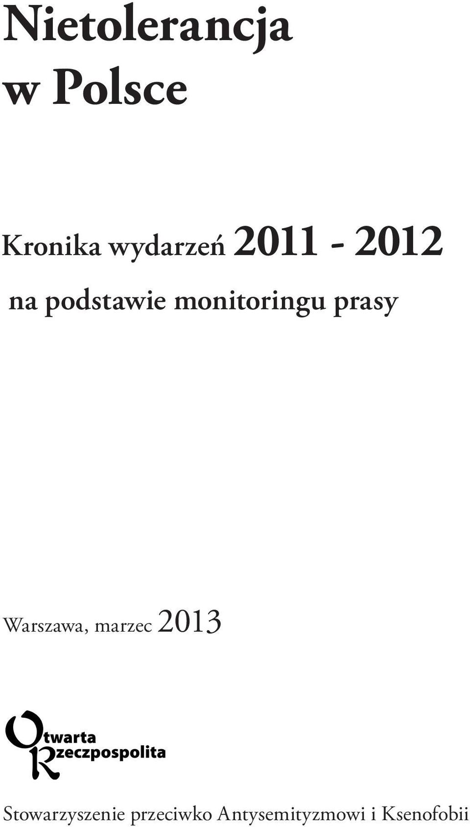 monitoringu prasy Warszawa, marzec