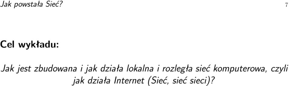 jak działa lokalna i rozległa sieć