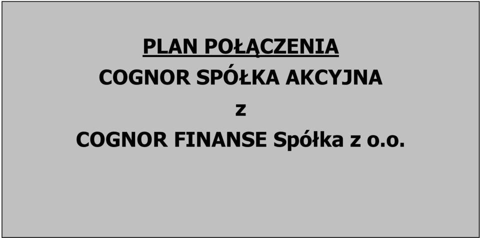 AKCYJNA z COGNOR