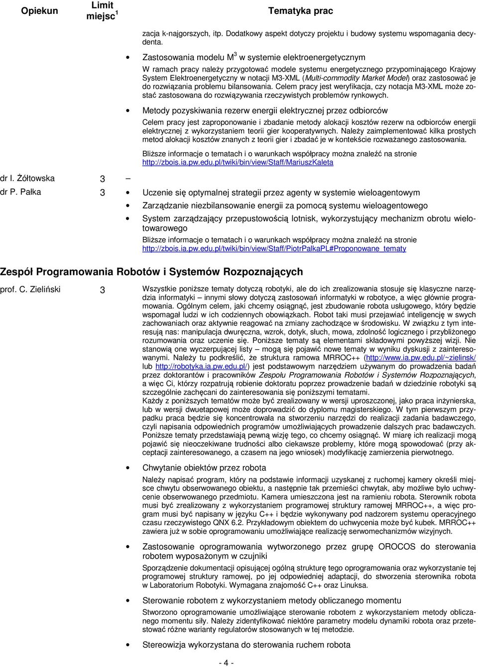 (Multi-commodity Market Model) oraz zastosować je do rozwiązania problemu bilansowania.