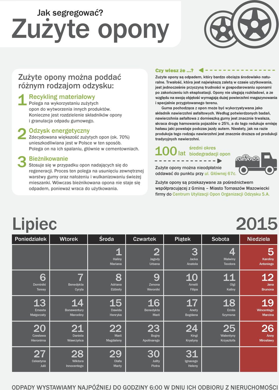 Polega on na ich spalaniu, głównie w cementowniach. Czy wiesz że...? Zużyte opony są odpadem, który bardzo obciąża środowisko naturalne.