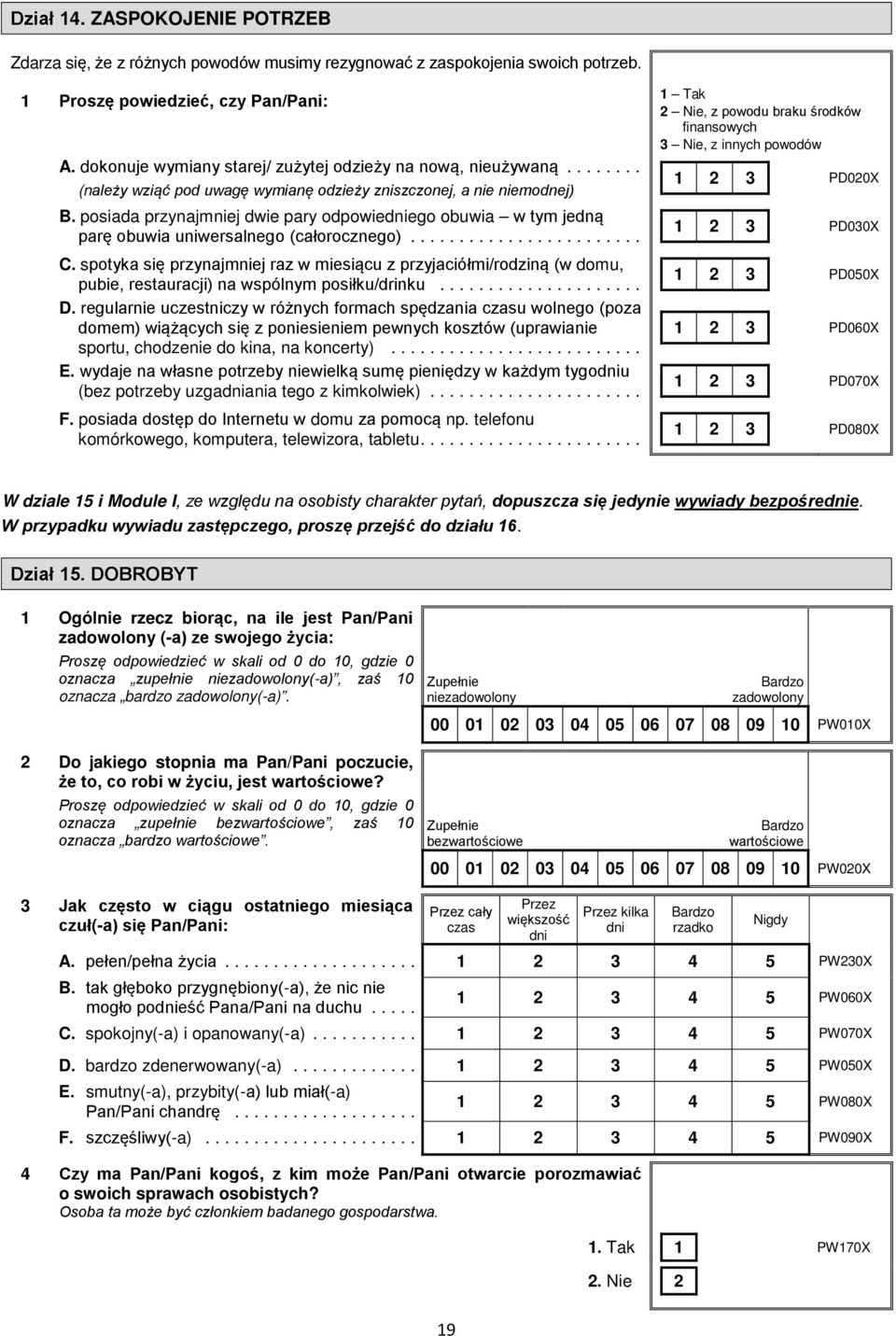 posiada przynajmniej dwie pary odpowiedniego obuwia w tym jedną parę obuwia uniwersalnego (całorocznego)... C.