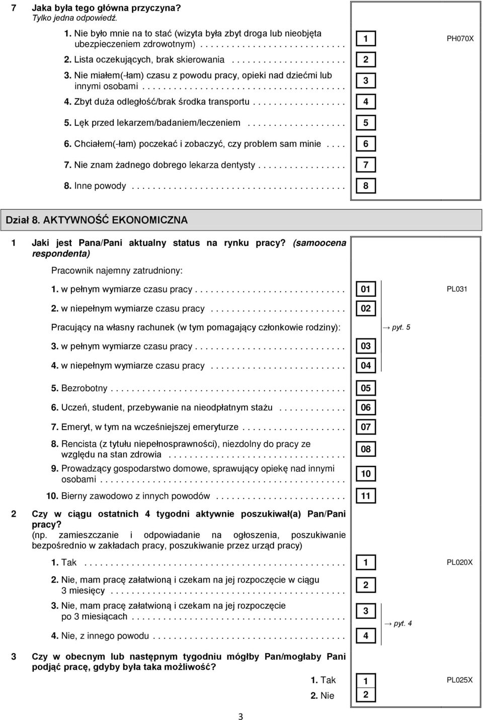 Lęk przed lekarzem/badaniem/leczeniem... 5 6. Chciałem(-łam) poczekać i zobaczyć, czy problem sam minie... 6 7. Nie znam żadnego dobrego lekarza dentysty... 7 8. Inne powody... 8 Dział 8.