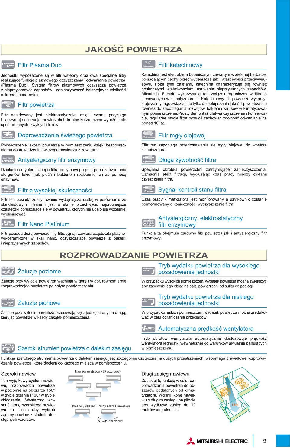 Filtr powietrza Filtr naładowany jest elektrostatycznie, dzięki czemu przyciąga i zatrzymuje na swojej powierzchni drobiny kurzu, czym wyróżnia się spośród innych, zwykłych filtrów.