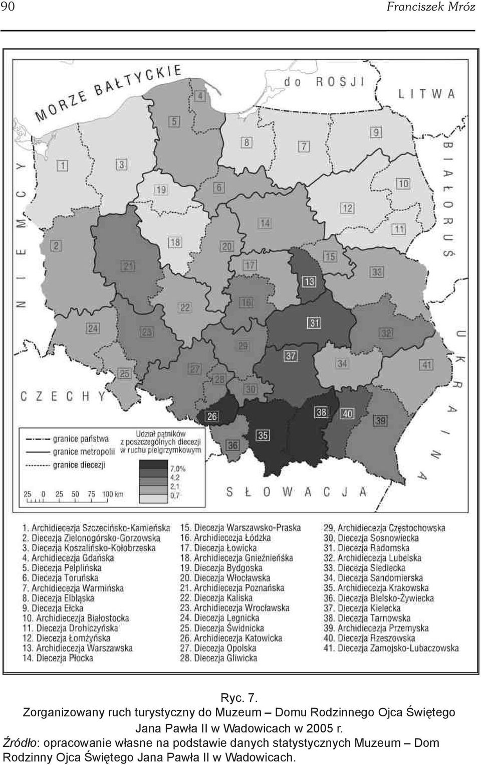 Świętego Jana Pawła II w Wadowicach w 2005 r.