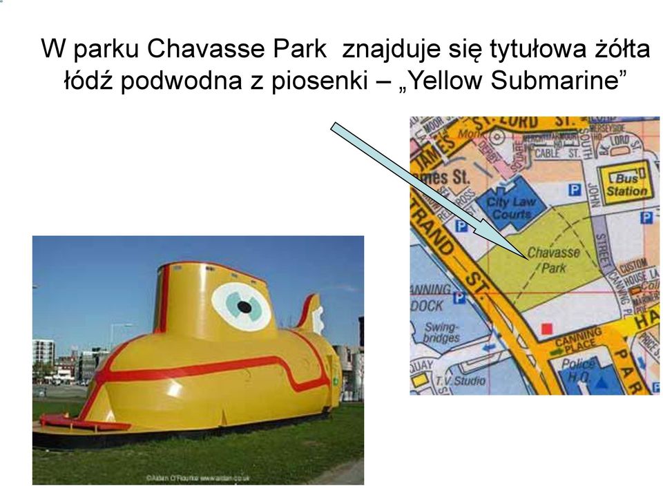 żółta łódź podwodna z