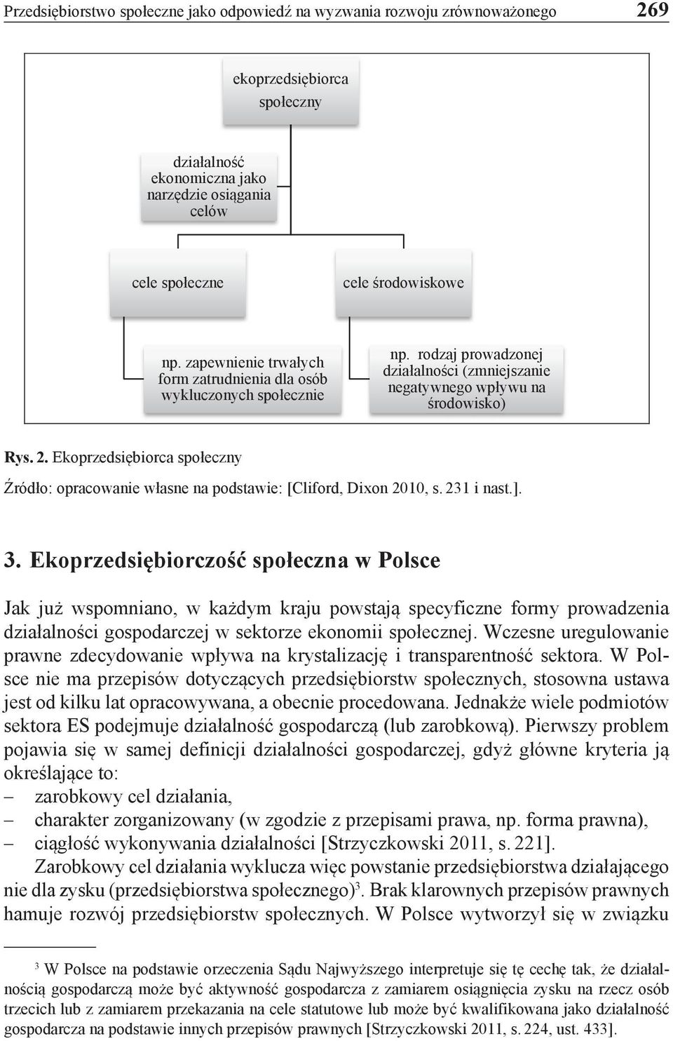 Ekoprzedsiębiorca społeczny Źródło: opracowanie własne na podstawie: [Cliford, Dixon 2010, s. 231 i nast.]. 3.