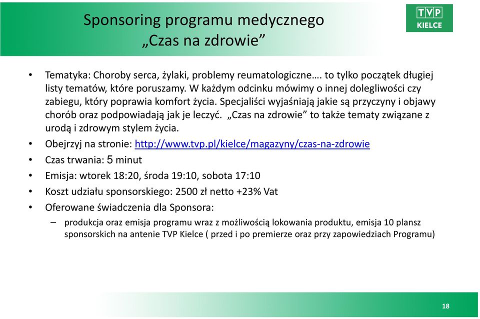 Czas na zdrowie to także tematy związane z urodą i zdrowym stylem życia. Obejrzyj na stronie: http://www.tvp.