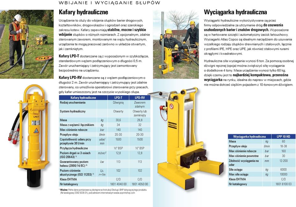 Z opcjonalnym, zdalnie sterowanym zaworem, montowanym na wężu hydraulicznym, urządzenia te mogą pracować zarówno w układzie otwartym, jak i zamkniętym.