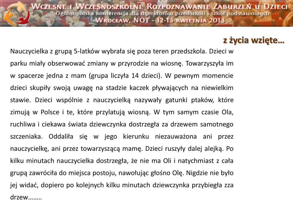 Dzieci wspólnie z nauczycielką nazywały gatunki ptaków, które zimują w Polsce i te, które przylatują wiosną.