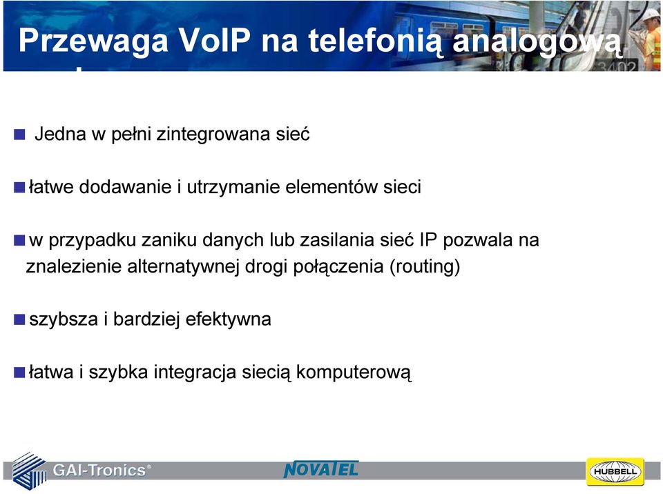 lub zasilania sieć IP pozwala na znalezienie alternatywnej drogi połączenia