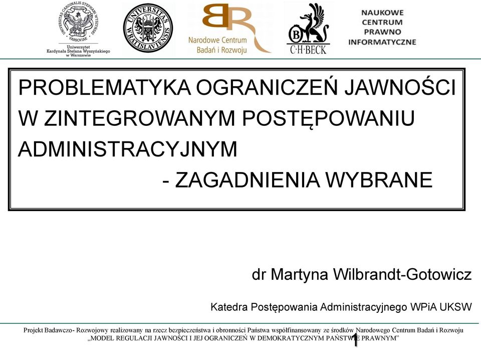 ZAGADNIENIA WYBRANE dr Martyna