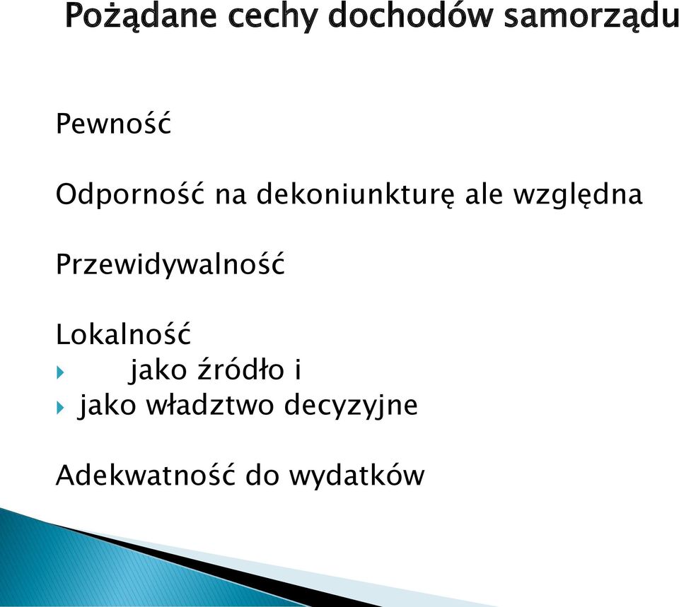 Przewidywalność Lokalność jako źródło i